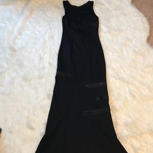 Black Lip Service zipper dress vintage rare sz M